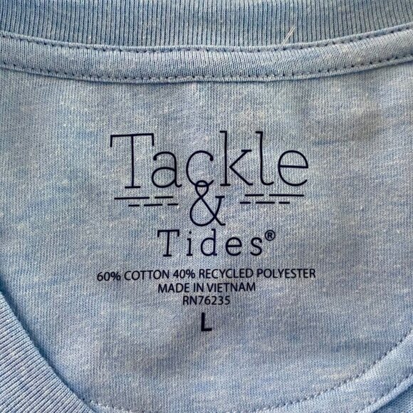 Tackle & Tides Graphic Locals Only Short Sleeve Tee Men's Large NEW - Picture 8 of 8
